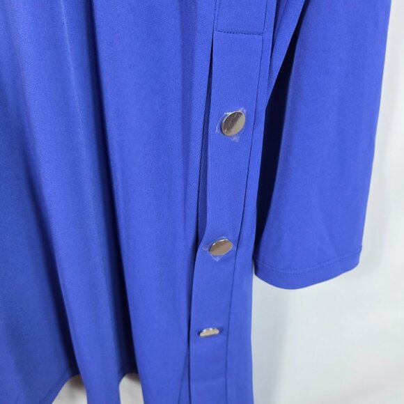 Susan Graver Royal Blue Everyday Knit Cardigan Sweater Women's Size Small - Picture 11 of 12